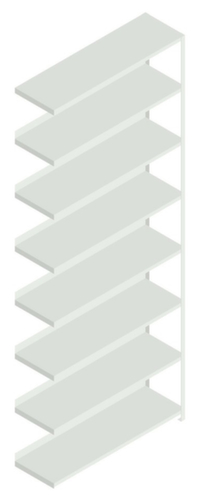 hofe Schroefstelling voor dossiers aanbouwsectie, 8 vloer, RAL7035 lichtgrijs