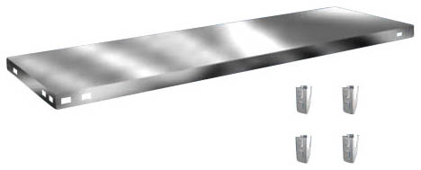 hofe Legbord voor magazijnstelling, breedte x diepte 1300 x 400 mm