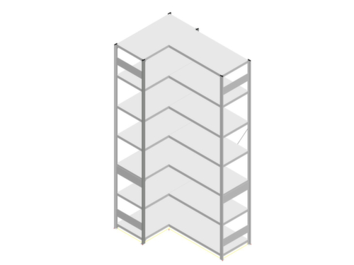 hofe Systeeminhaakstelling in standaard uitvoering, hoogte x breedte x diepte 3000 x 1060 x 535 mm, 7 legborden