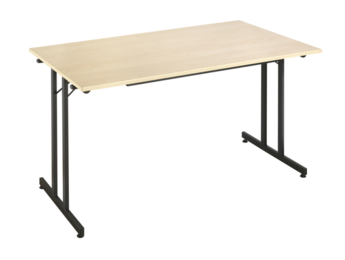 Stapelbare multifunctionele klaptafel, breedte x diepte 1600 x 800 mm, plaat esdoorn