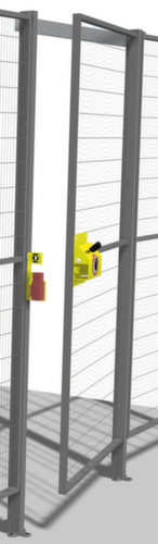 TROAX Openslaande deur voor machine-veiligheidshek, hoogte x breedte 1400 x 800 mm