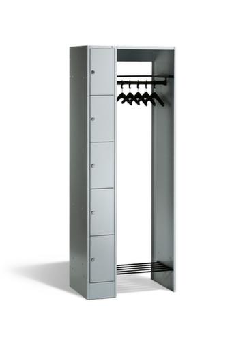 C+P Locker met kapstok Classic met 5 vakken, breedte 740 mm