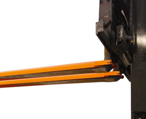 Bauer Vorkverlenging met open onderkant, RAL7021 zwartgrijs, voor tanddoorsnede hoogte x breedte 40 x 100 mm