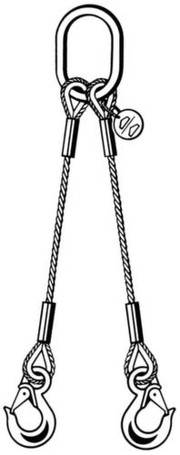 kabelstrop, 8400 kg, met ooghaak