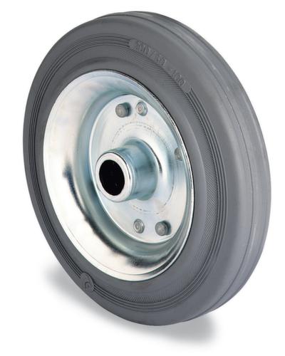 BS-ROLLEN Niet-strepend massief rubberen wiel, draagvermogen 135 kg, massief rubber banden