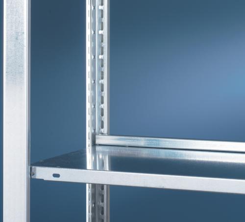 META Inhaakstelling aanbouwsectie met aanslagrand, hoogte x breedte x diepte 2000 x 1006 x 336 mm, 5 legborden