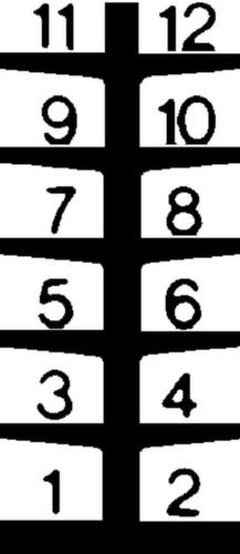 Draagarmstelling, tweezijdig - flexibele opstelling vrijstaand in de ruimte mogelijk, hoogte 2480 mm, 6 niveaus