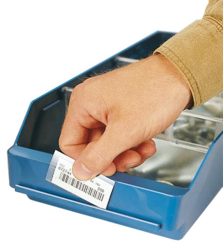 Stellingbak met zichtopening, blauw, diepte 500 mm