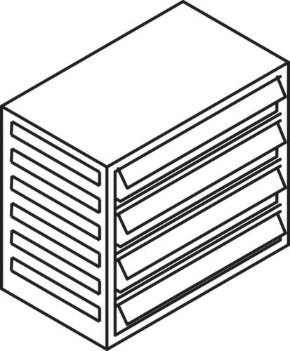 Treston Transparante magazijnbak voor magazijnstandaard