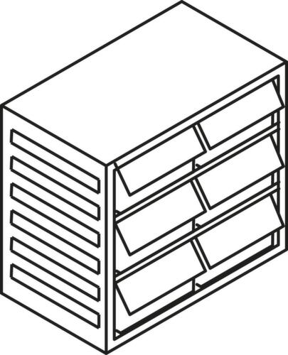 Treston Transparante magazijnbak voor magazijnstandaard