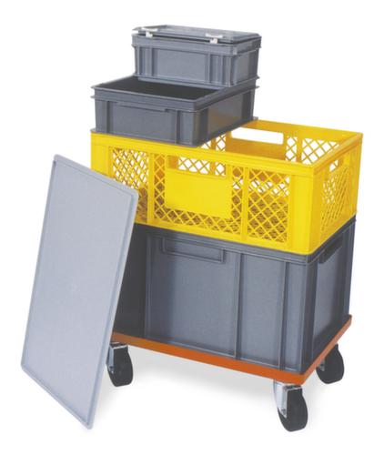 Oplegdeksel voor stapelbak