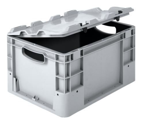 Industriële stapelbak, grijs, inhoud 10 l