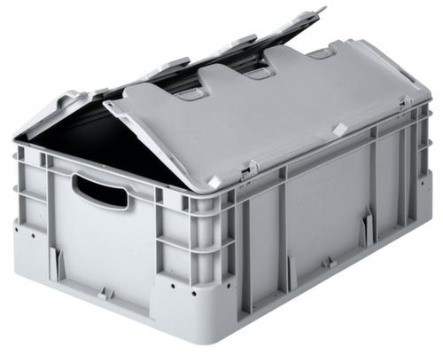 Industriële stapelbak, grijs, inhoud 10 l