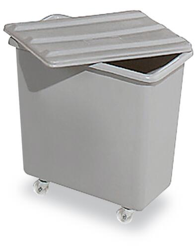 Verrijdbare rechthoekige bak geschikt voor levensmiddelen