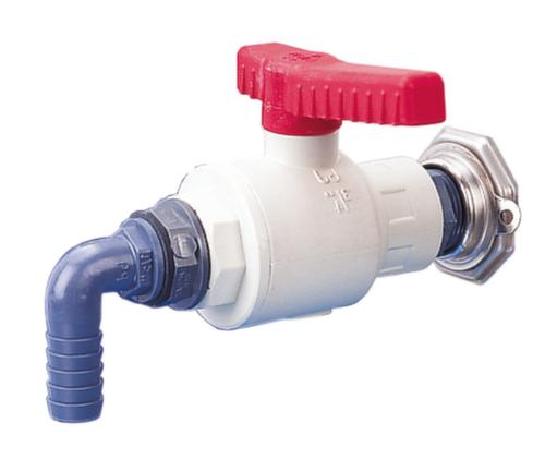 Vatkraan, schroefdraad 1" binnen, polypropyleen