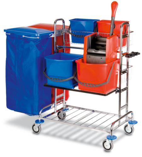 Vermop Reinigingswagen Variant met verchroomd framein verschillende uitvoeringen