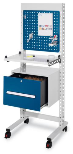 Kappes Stawerkplek RasterPlan® ErgoPlus®, hoogte x breedte 570 x 570 mm, RAL5010 gentiaanblauw