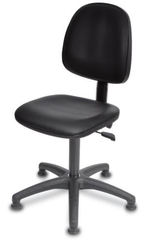 Werkstoel met in hoogte verstelbare rugleuning