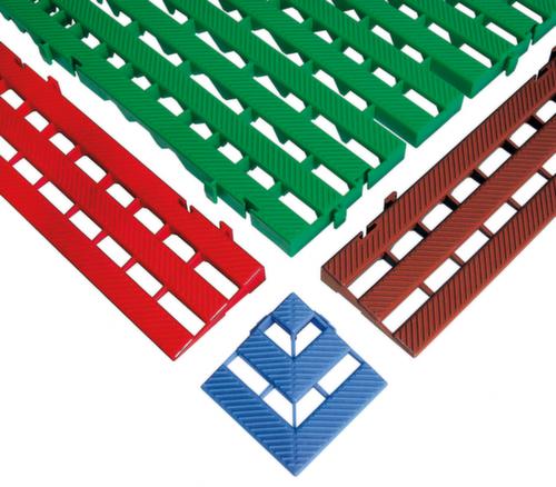 Vloerrooster, hoekelement, lengte x breedte 110 x 110 mm