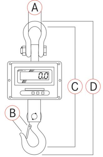 KERN Kraanweegschaal met weegbereik tot 10 t
