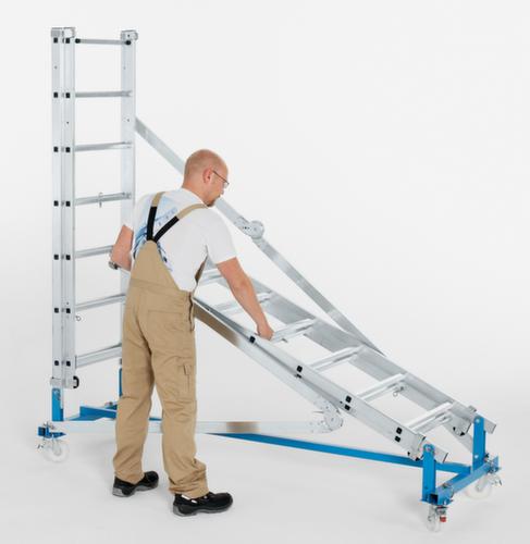 ZARGES Klapsteiger Variomaster T met in hoogte verstelbaar frame