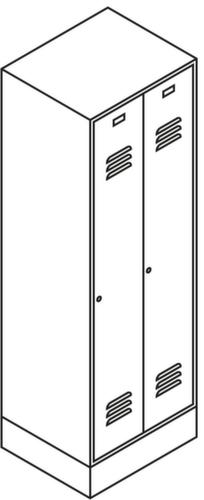PAVOY Garderobekast Basis met 2 vakken, vakbreedte 300 mm