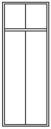 PAVOY Garderobekast Basis met 2 vakken, vakbreedte 400 mm