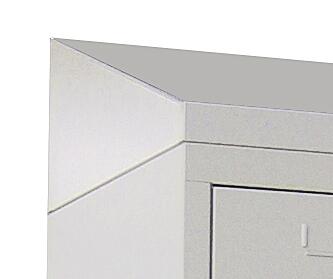 PAVOY Garderobekast Basis lichtgrijs met 2 vakken, vakbreedte 300 mm