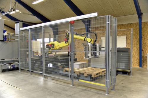 TROAX Veiligheidshek voor machines met maaswijdte 100x20 mm
