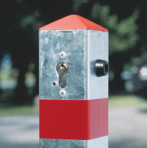 Afzetpaal met puntige kop, hoogte 900 mm, voor vastschroeven