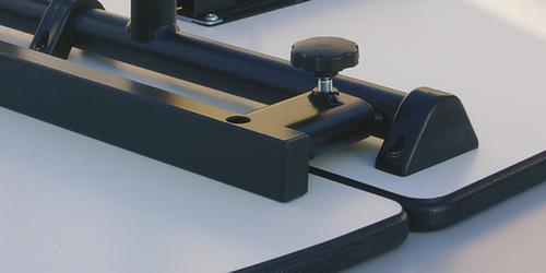 Combineerbare kwartronde klaptafel, Ø 700 mm, plaat esdoorn