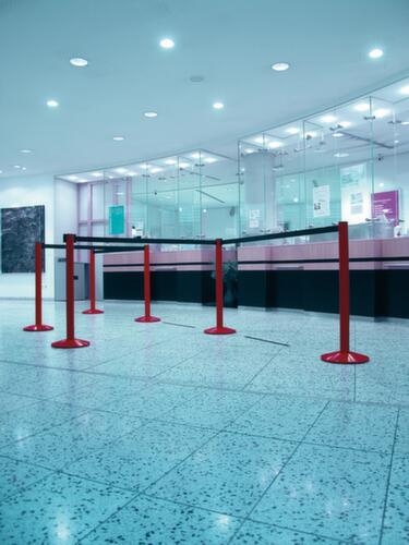 Afbakeningssysteem met 1 afzetband en paal