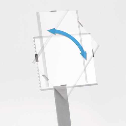 Durable Informatiestandaard van aluminium, hoogte 1110 - 1180 mm