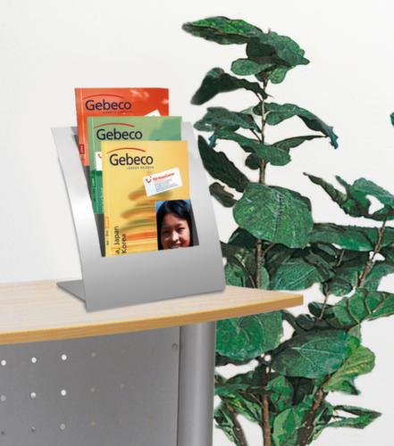 Tafelfolderrek Varia, 3 planken, onderstel zilverkleurig