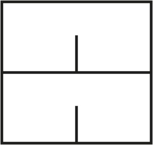 C+P Hangmappenkast Asisto, 2 uittrekelementen, RAL9006 blank aluminiumkleurig/RAL9006 blank aluminiumkleurig