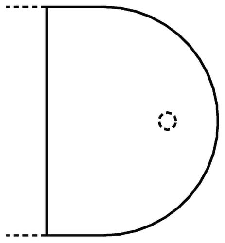 Aanbouwtafel Up and Down, breedte x diepte 600 x 800 mm, plaat beuken