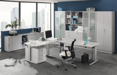 Verrijdbaar ladeblok Up and Down, 3 lade(n), grijs/grijs