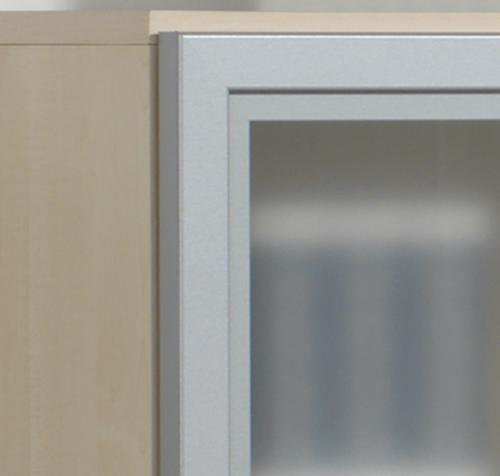 Gera Kast met openslaande deuren Milano met glazen deuren, 6 ordnerhoogten