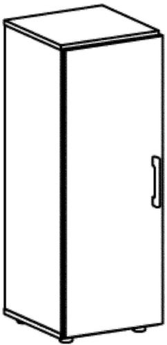 Gera Kast met openslaande deuren Milano, 3 ordnerhoogten, lichtgrijs/lichtgrijs