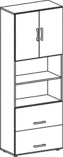 Gera Kantoor-combikast Milano met hangmappenframes