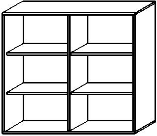 Gera Kantoorstelling Pro met achterwand, breedte 1200 mm, 3 OH