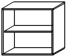 Gera Kantoorstelling Pro met achterwand, breedte 800 mm, 2 OH