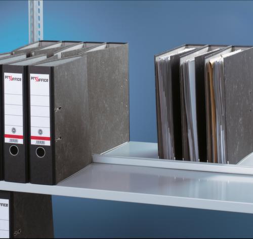 META Schroefbaar vijlenrek Bevestigingsveld voor gebruik aan beide zijden, 7 vloer, RAL7035 lichtgrijs