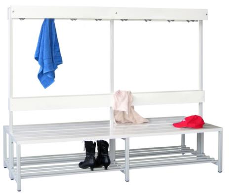 PAVOY Kleedkamerbank Basis met haken en kunststof strips