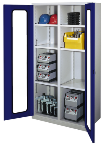 Kappes Zware doorkijk ven RasterPlan® sterkast extra diep + met midden scheidingswand, breedte 1000 mm