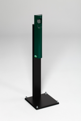 VAR Staande asbak B 12, RAL6005 mosgroen