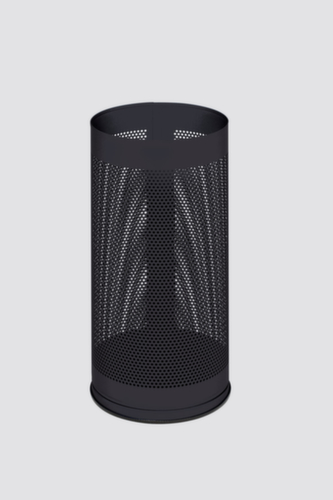 VAR Paraplubak met perforatie, hoogte x Ø 610 x 270 mm, RAL7021 zwartgrijs