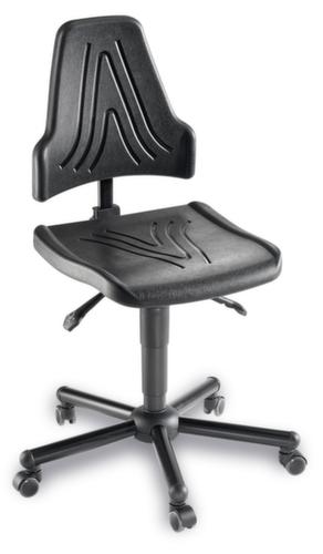 meychair werkstoel Workster Komplex W19-25-TR-PU tot 250 kg belastbaar, zitting PU-schuim zwart, met rollen
