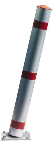 Afzetpaal met puntige kop, hoogte 900 mm, voor vastschroeven