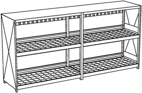 Lacont Stellingcontainer voor gevaarlijke stoffen voor maximaal 24 vaten van 200 liter
